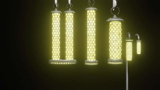 Metal Lantern 3d Low-poly 3D model