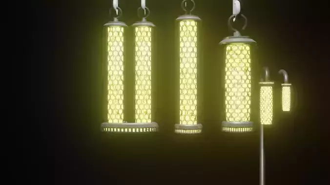 Metal Lantern 3d Low-poly 3D model