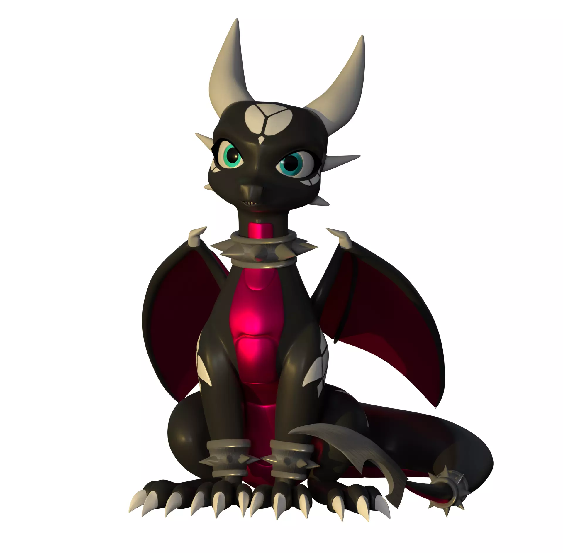 Cute Cynder Model 3D model_0