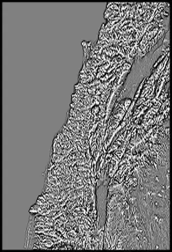 Lebanon High resolution 3k curvature map