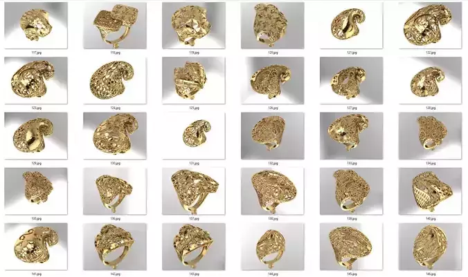 jewelry ring stl bulk collection
