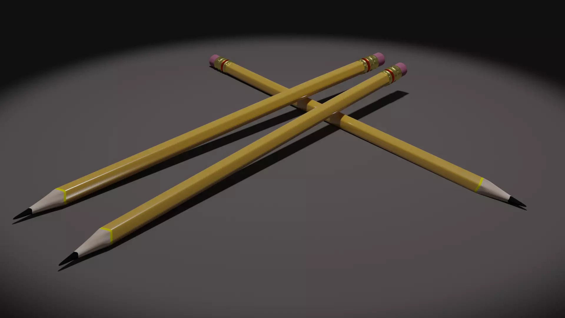 a simple pencil 3D model