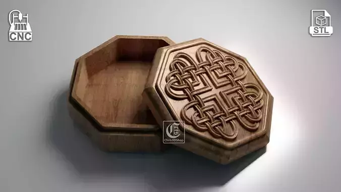 Jewelry Box - Files for CNC and 3D Printer 3D print model