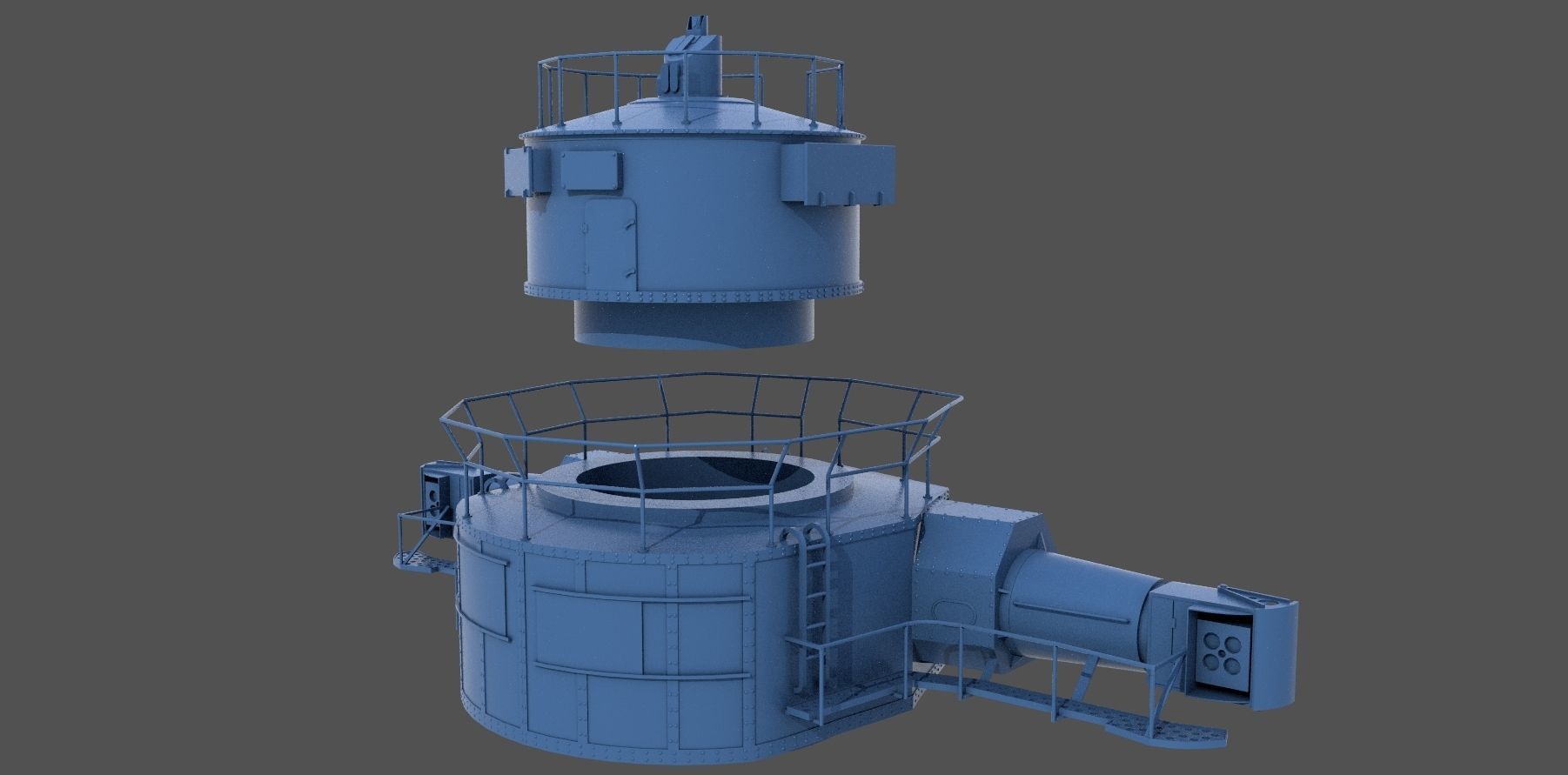 Yamato 10m rangefinder Personal license - 1-100 scale 3D print model_9