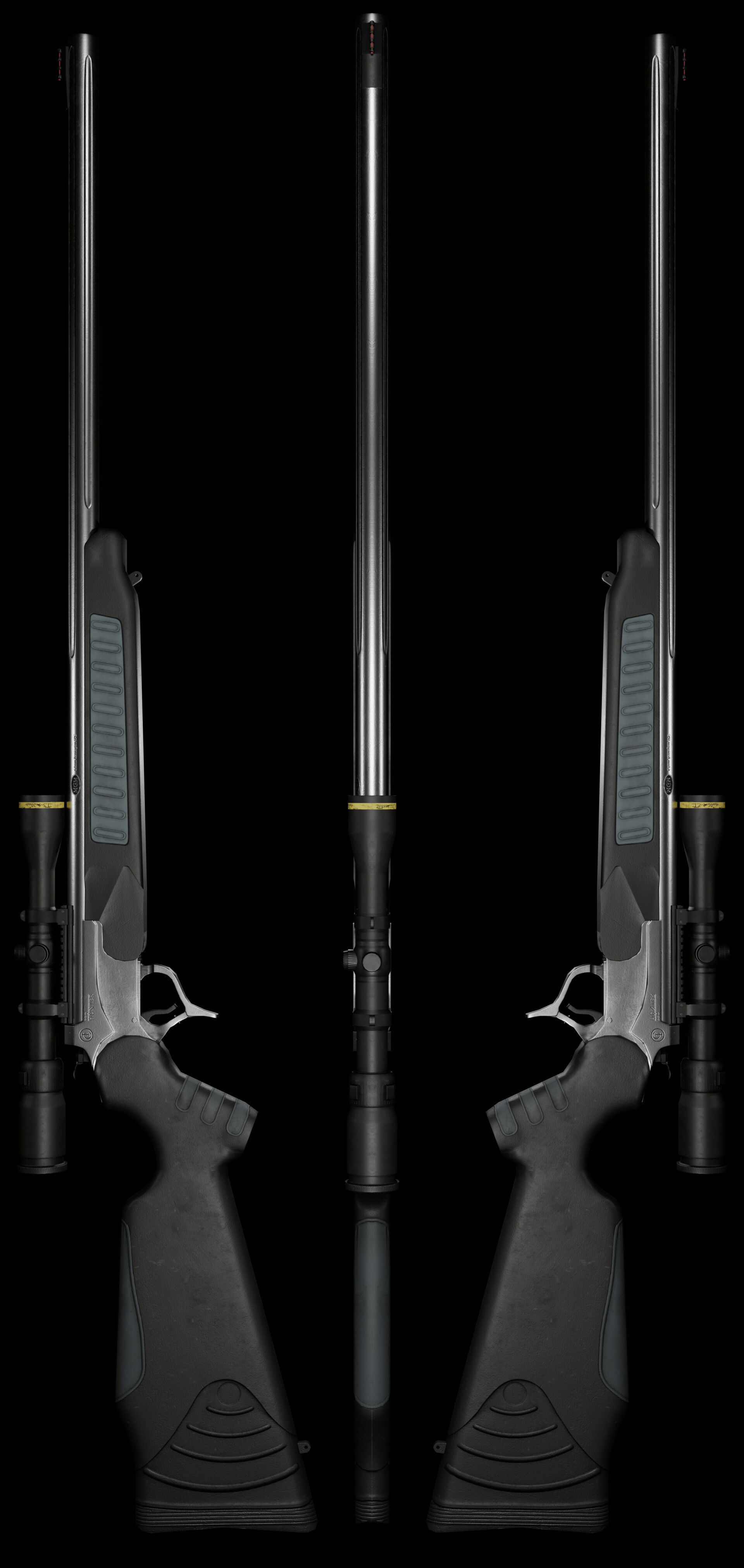 Thompson Center Arms Encore Low-poly 3D model_7