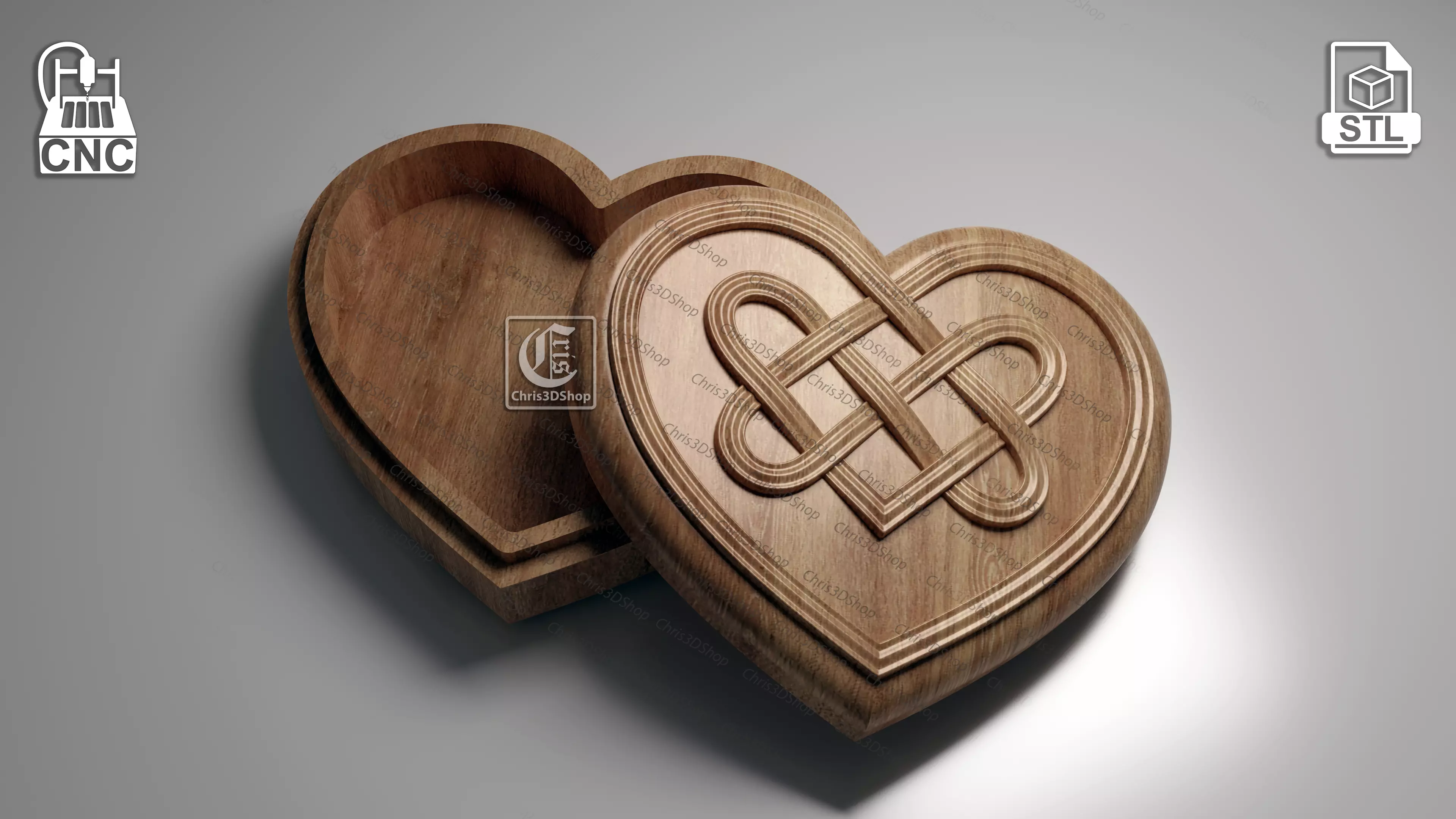 Jewelry Box - Files for CNC and 3D Printer 3D print model_0