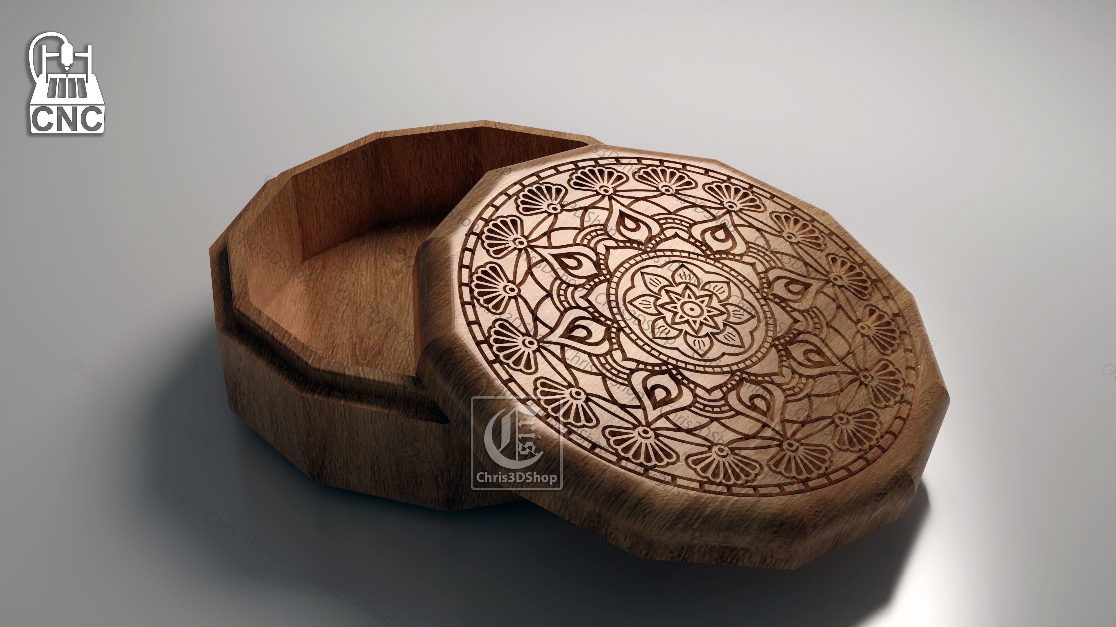 Jewelry Boxes Pack - Files for CNC and 3D Printer 3D print model_1