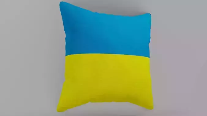Ukraine Flag Pillow  3D model