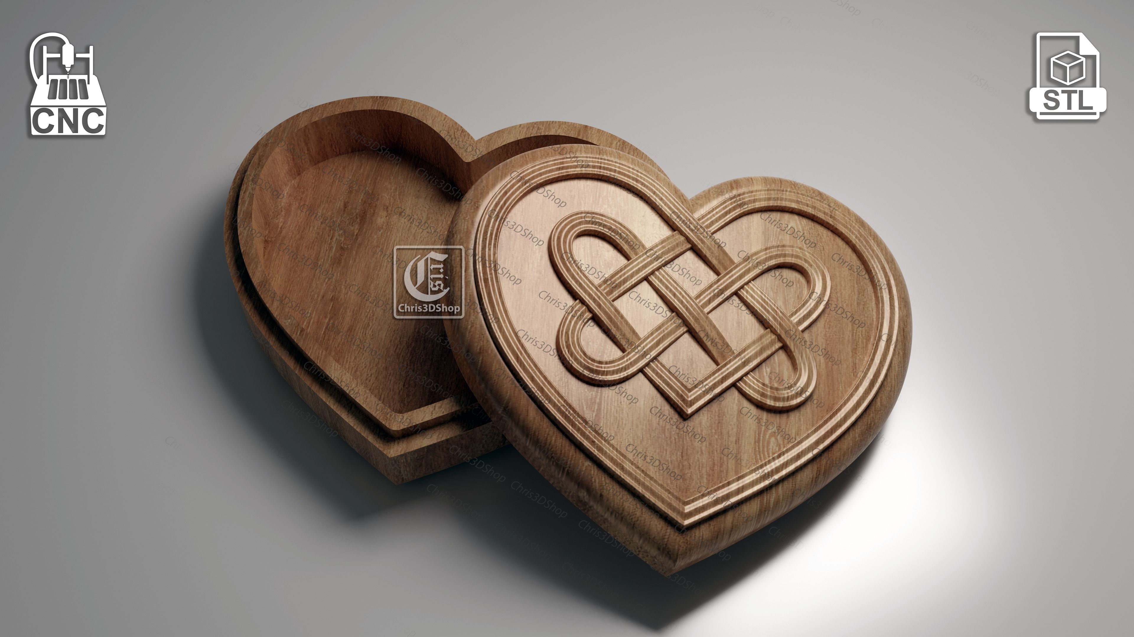 Jewelry Boxes Pack V2- Files for CNC and 3D Printer 3D print model_4