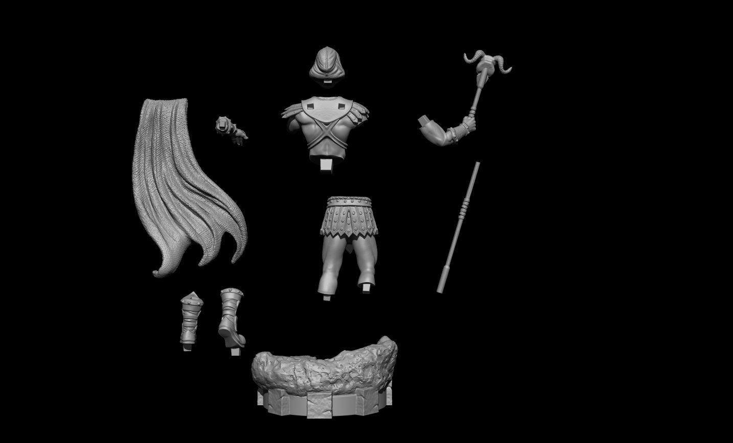Skeletor Fan Art 3D print model_7