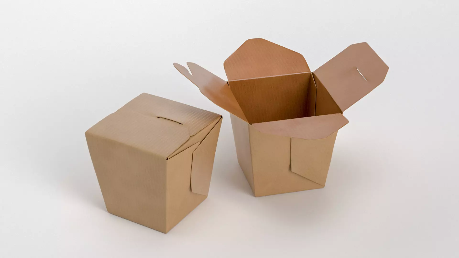 3D Chinese wok box package model 3D model_0