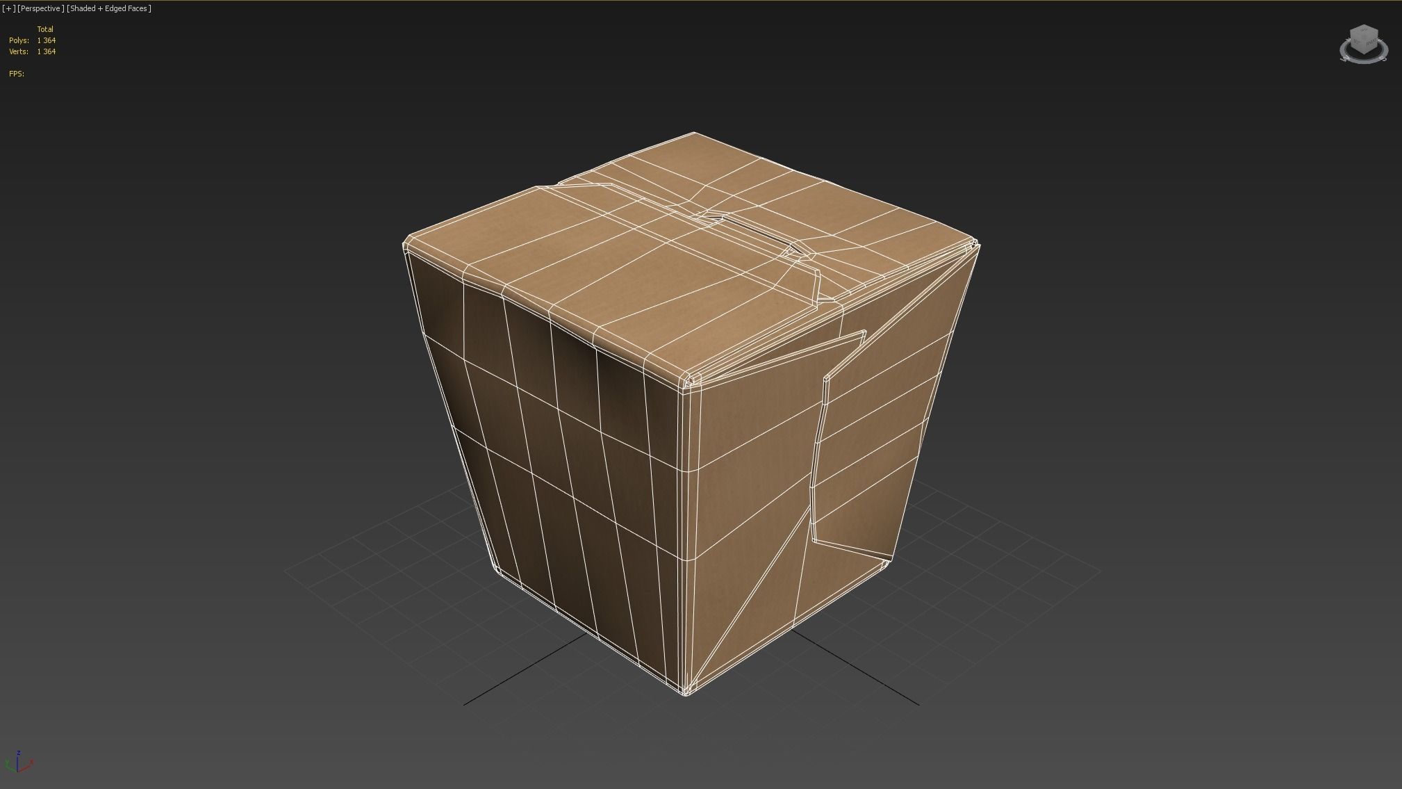 3D Chinese wok box package model 3D model_7