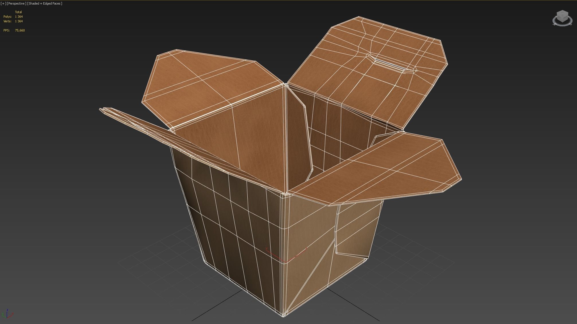 3D Chinese wok box package model 3D model_8