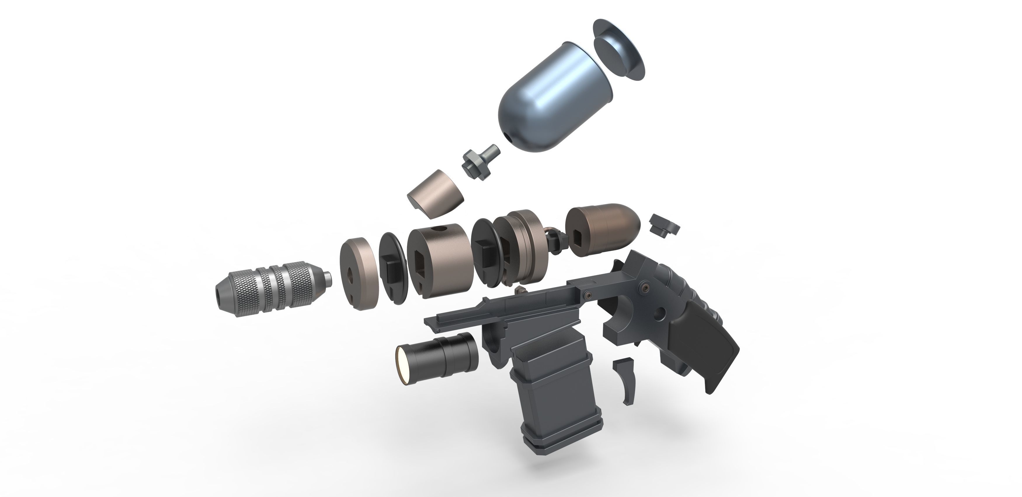 Batman Explosive gel 3D print model_12