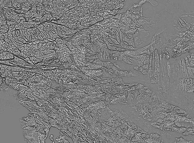 Slovenia High resolution 3k curvature map