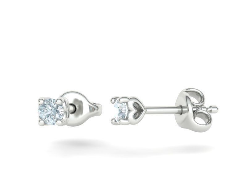 Jewelry Set Stud Earrings and Promise Ring  3D Model Collection_7