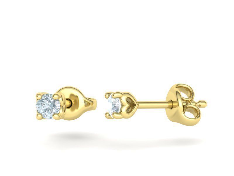 Jewelry Set Stud Earrings and Promise Ring  3D Model Collection_11