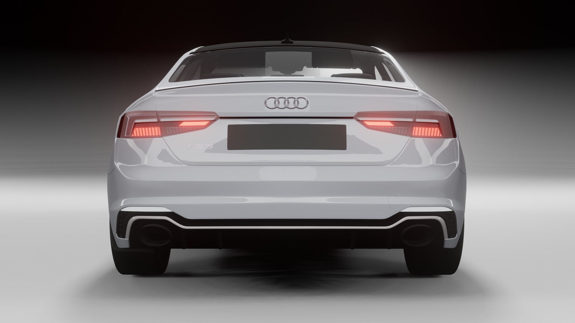 Audi rs5 car model Low-poly 3D model_4