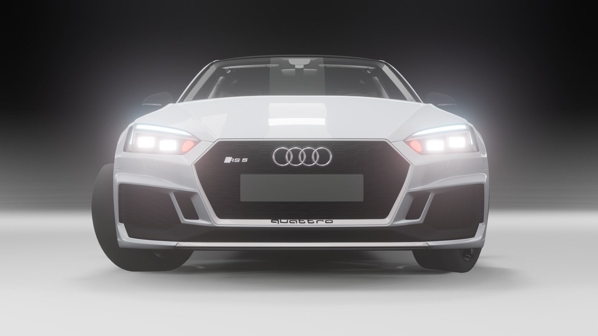 Audi rs5 car model Low-poly 3D model_3