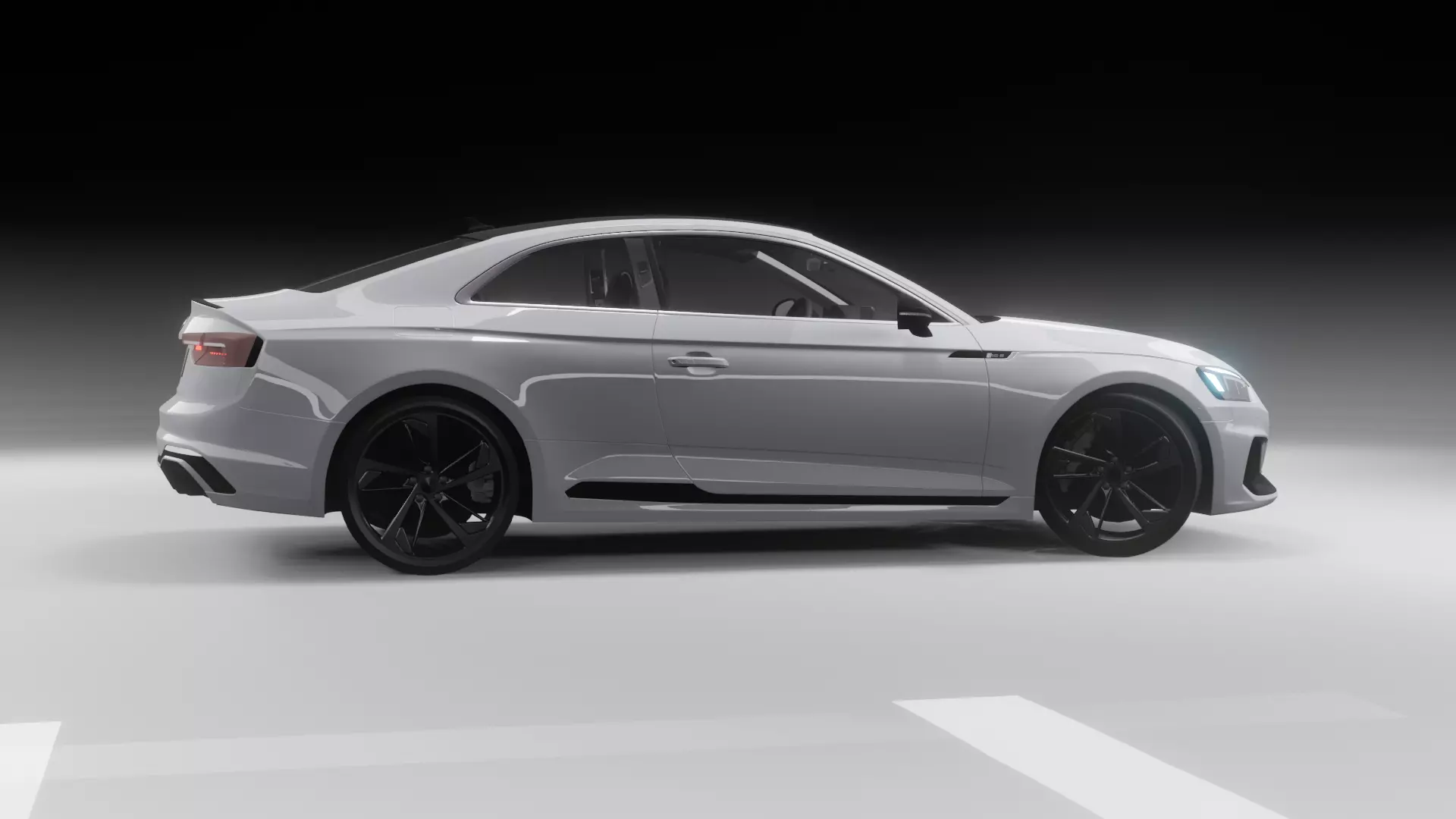 Audi rs5 car model Low-poly 3D model_0