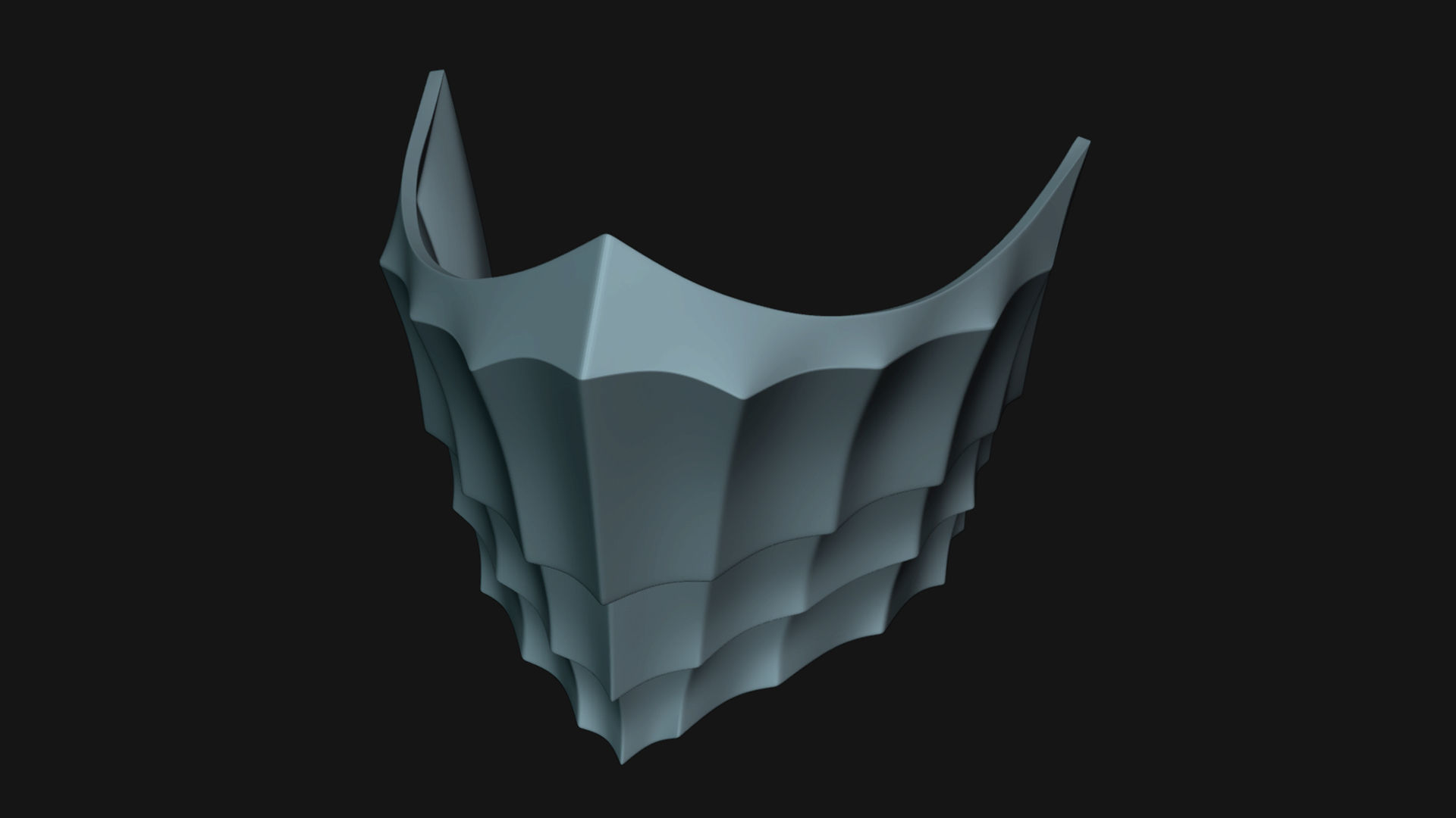 MK 11 Kitana Mask for face from Mortal Kombat 2021 3D print model_1