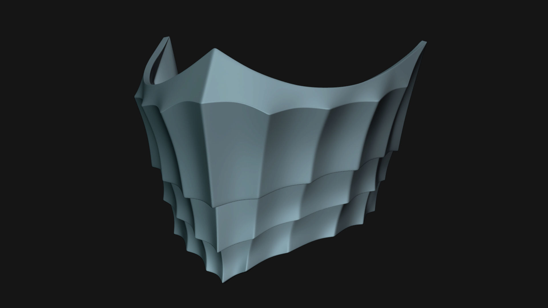 MK 11 Kitana Mask for face from Mortal Kombat 2021 3D print model_4