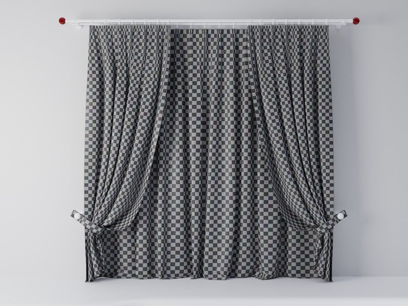 Curtains 04 collection 4 3D model_7