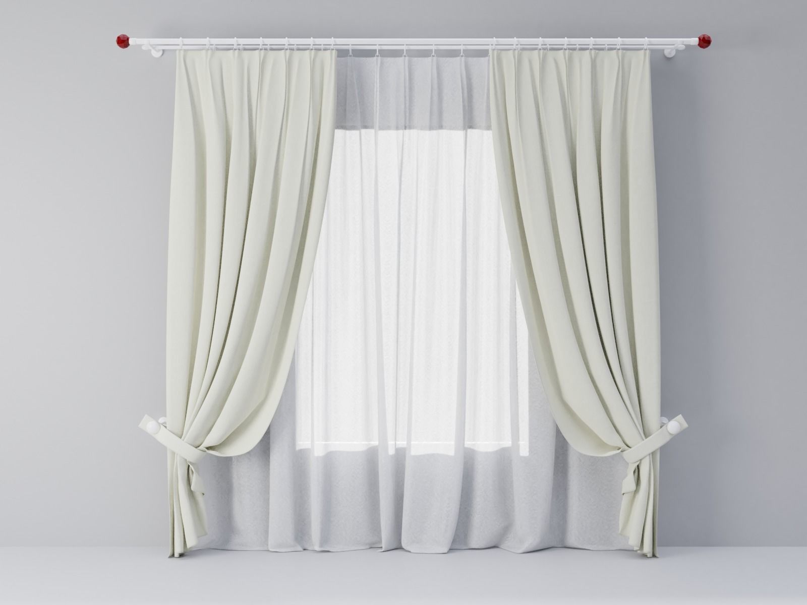 Curtains 04 collection 4 3D model_3
