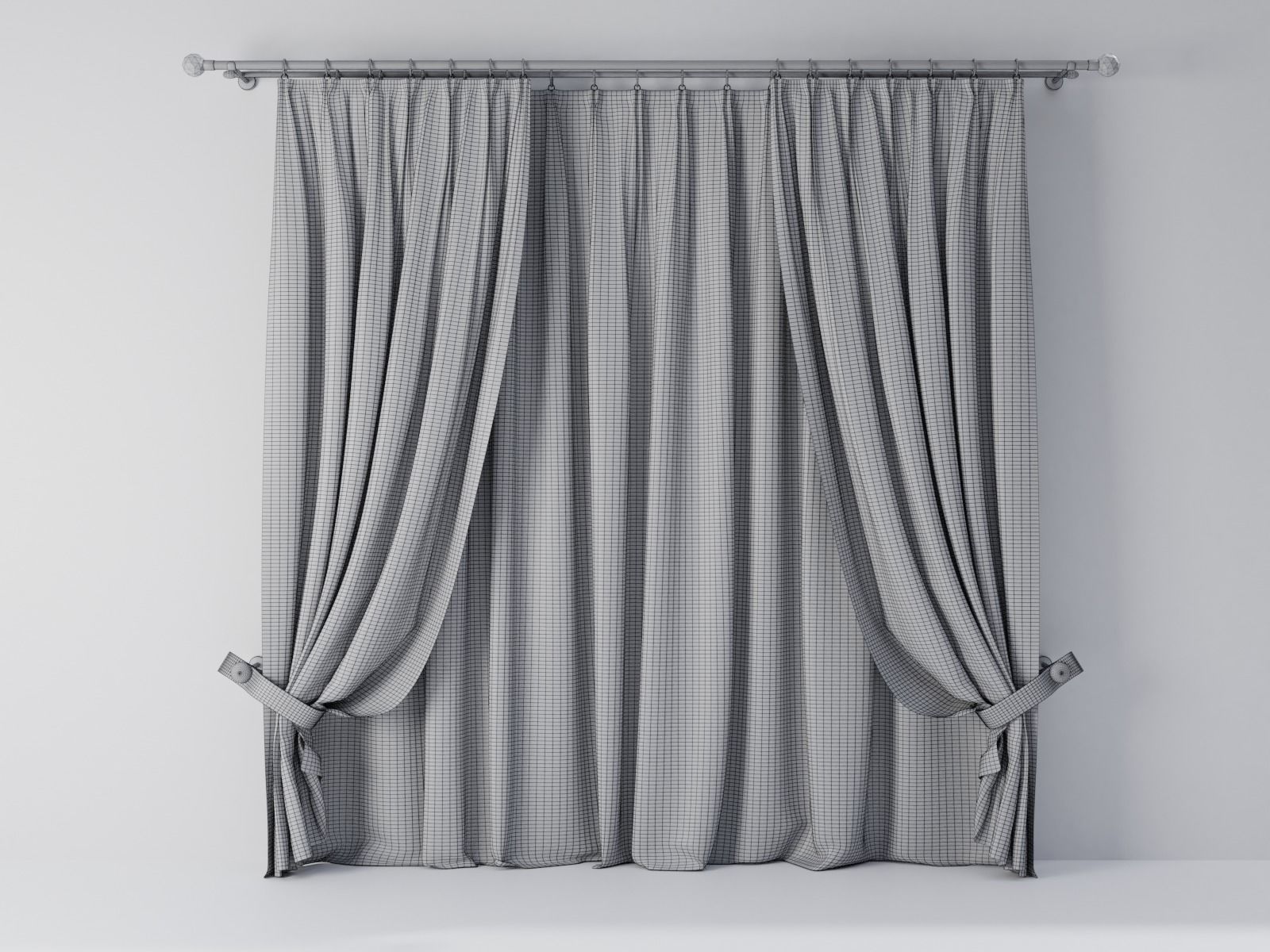 Curtains 04 collection 4 3D model_8