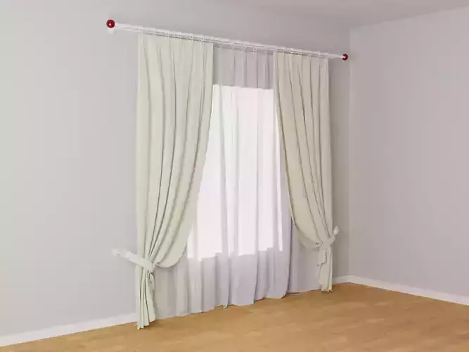 Curtains 04 collection 4 3D model