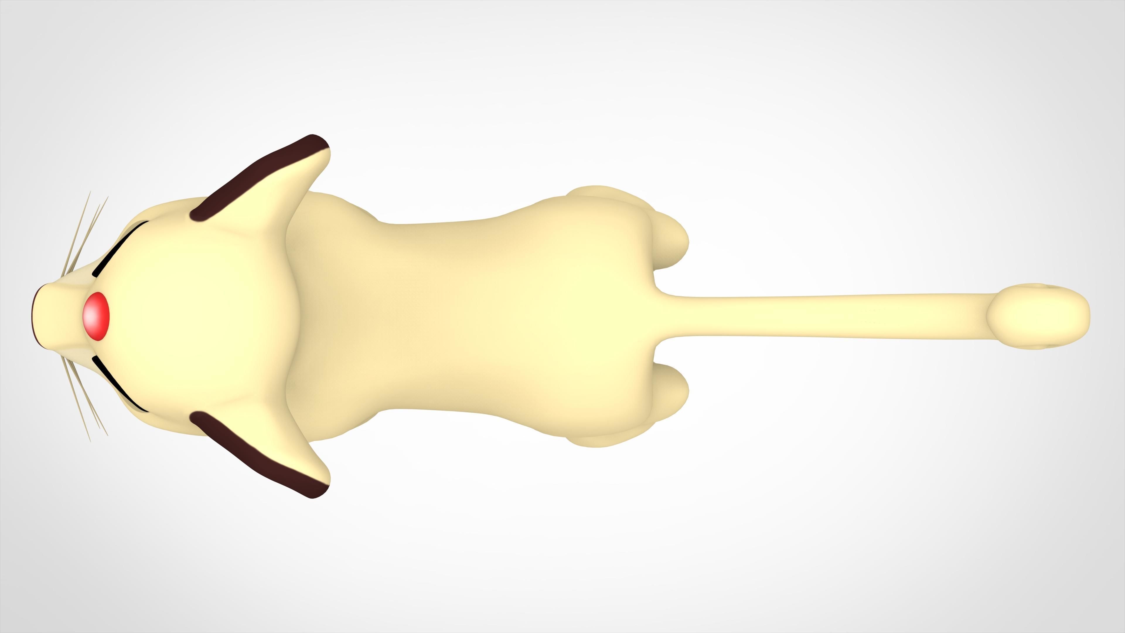 Persian Cub Low-poly 3D model_4