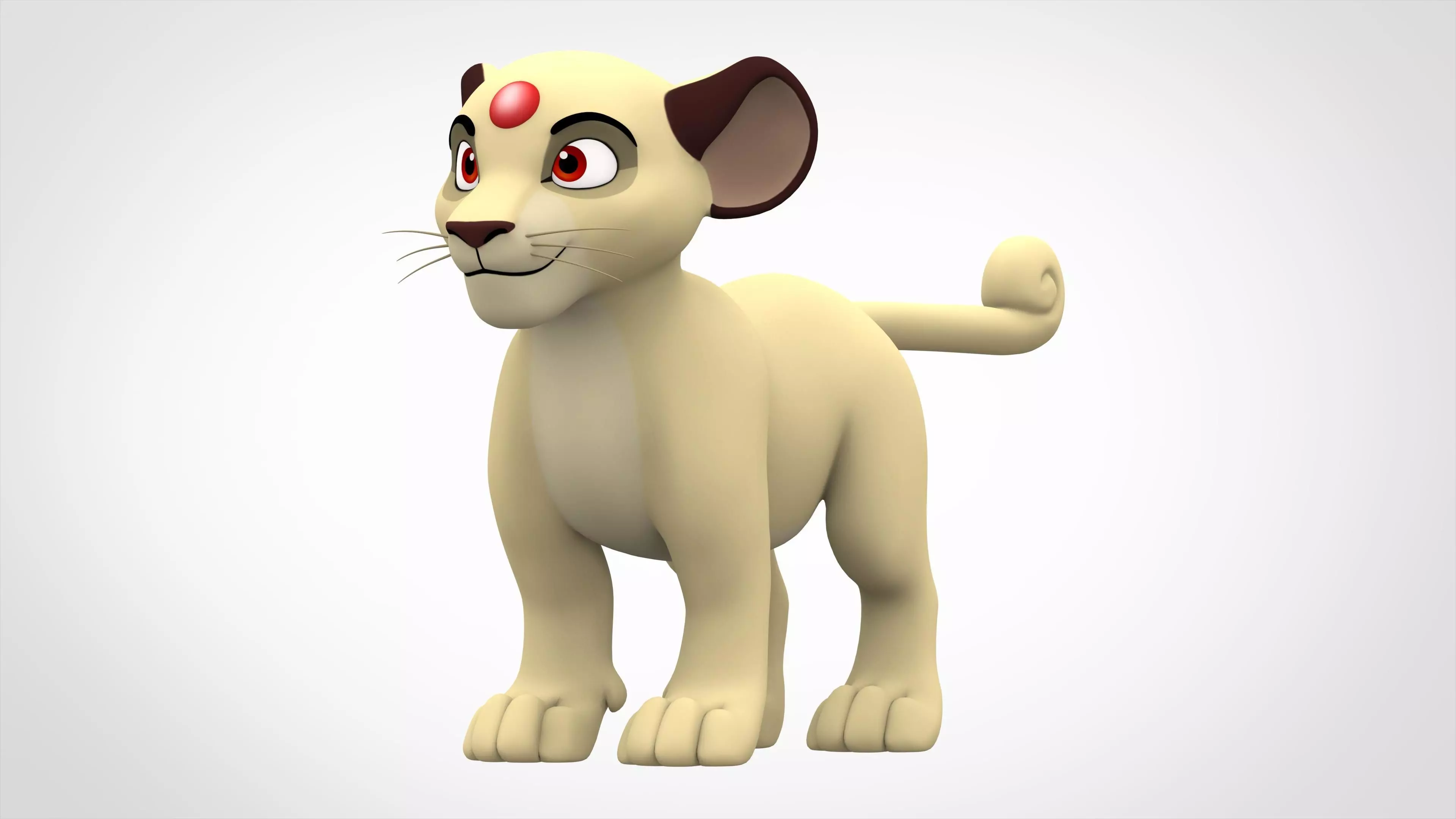 Persian Cub Low-poly 3D model_0