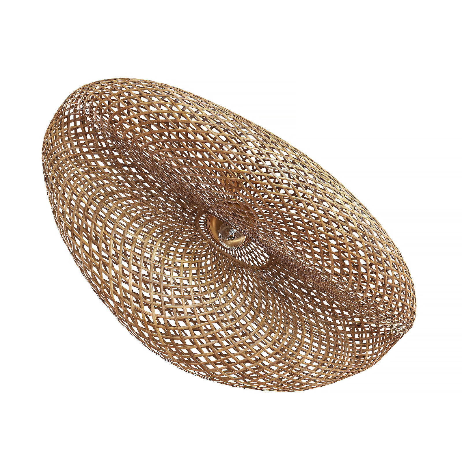 Vertigo Bamboo Rattan Pendant Lamp 3D model_8