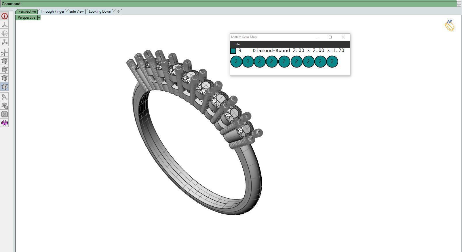 Girly ring round 3D print model_7