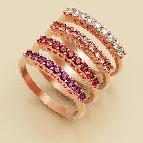 Girly ring round 3D print model