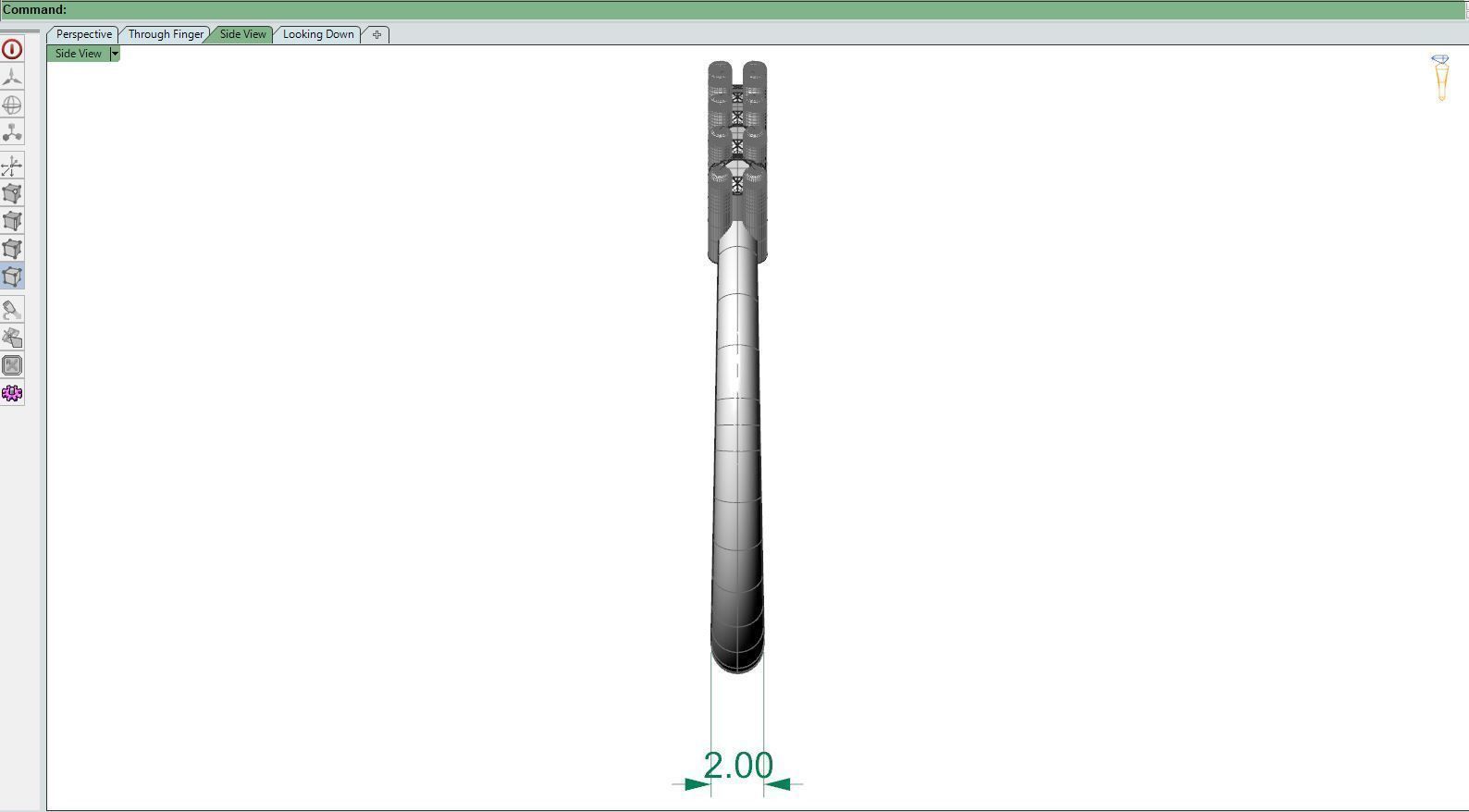 Girly ring round 3D print model_10