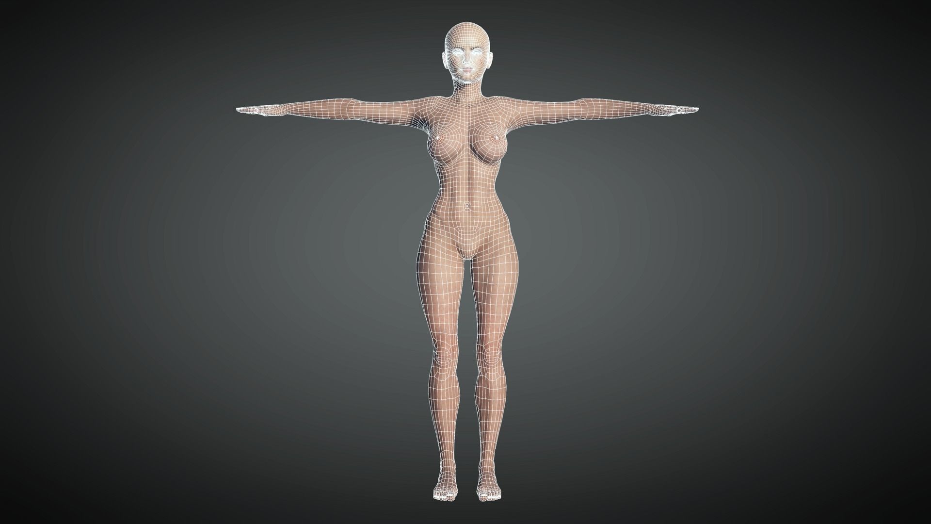 AAA Fantasy Female Character 02 Low-poly 3D model_24