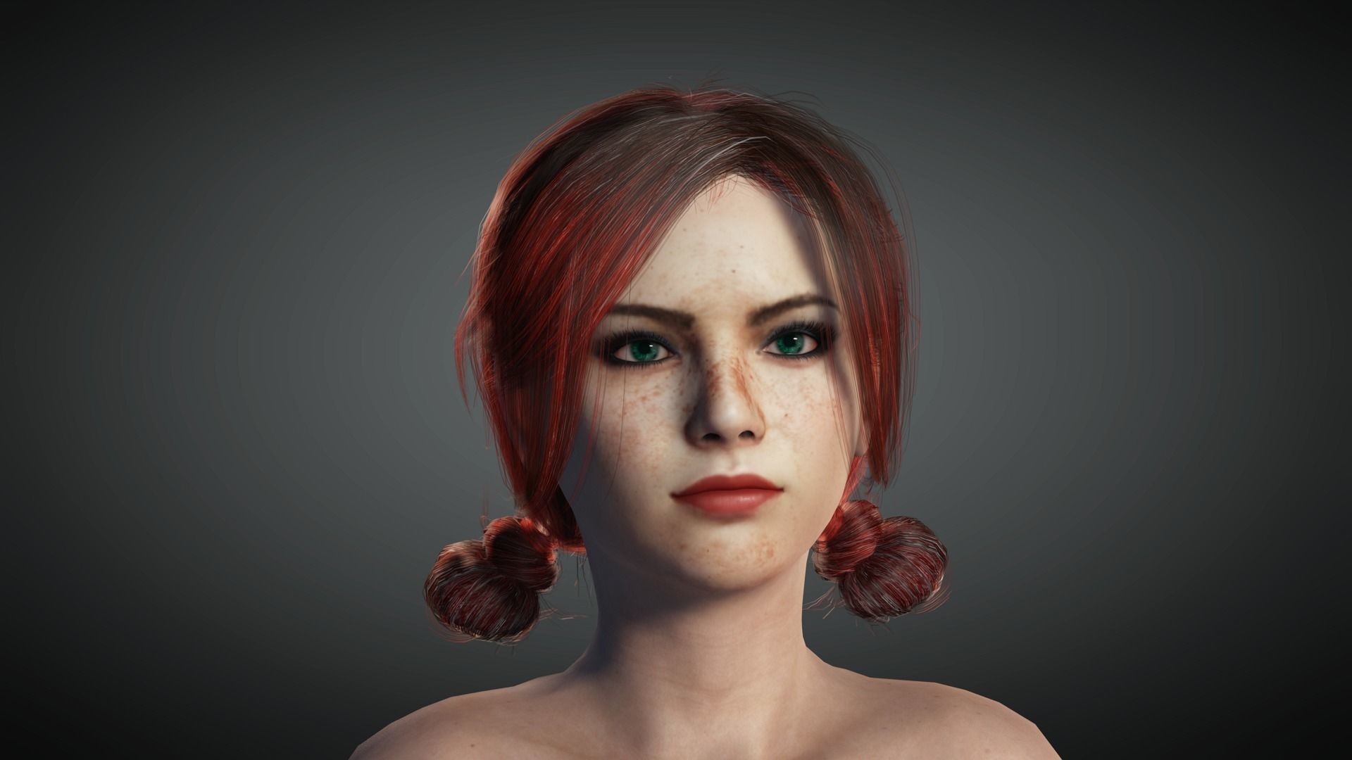 AAA Fantasy Female Character 02 Low-poly 3D model_18