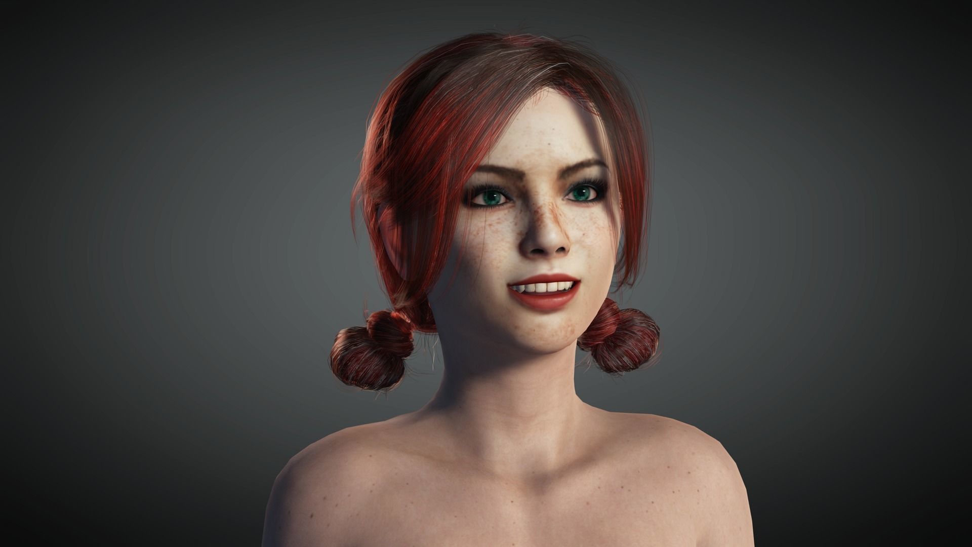 AAA Fantasy Female Character 02 Low-poly 3D model_14