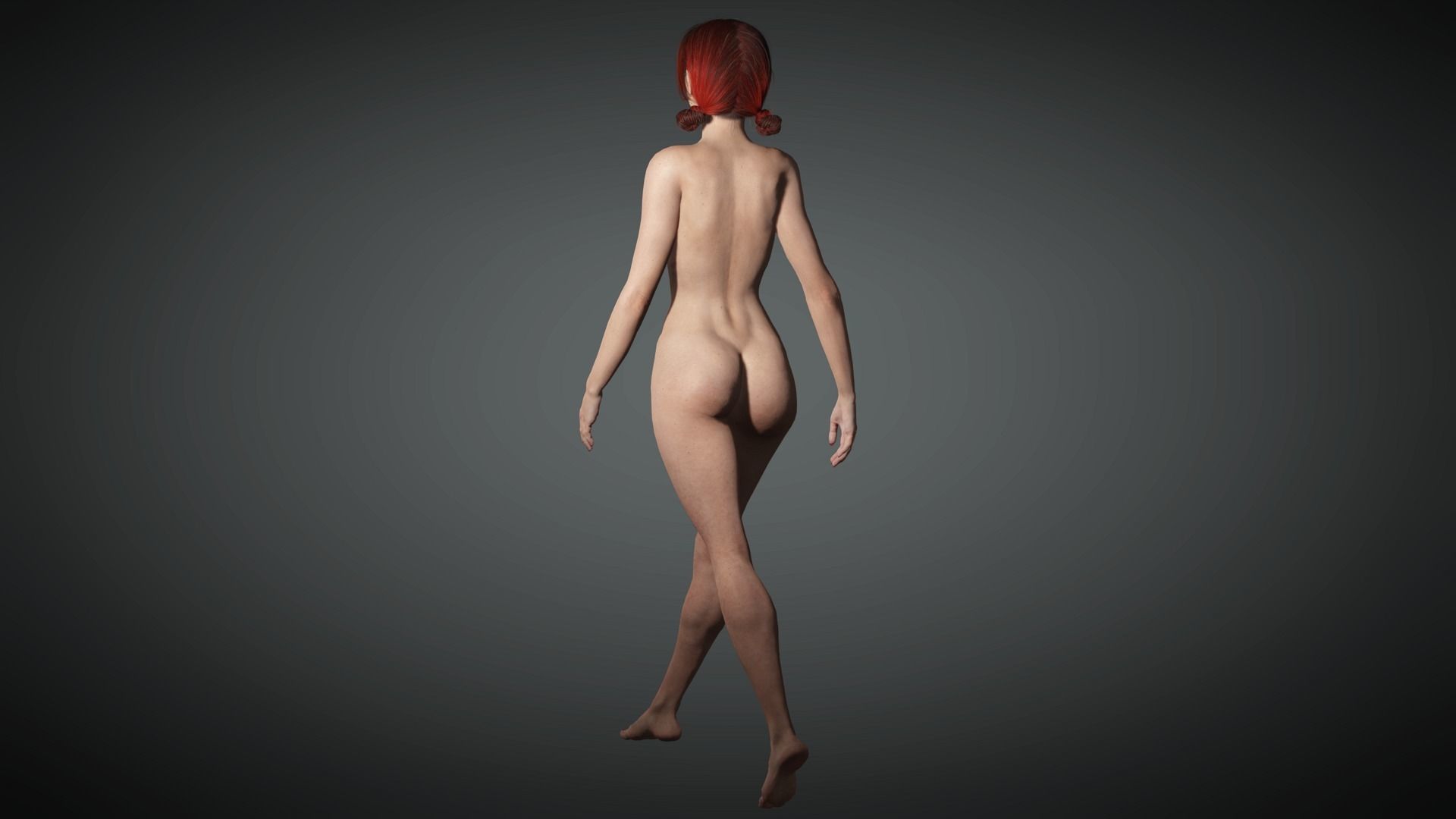AAA Fantasy Female Character 02 Low-poly 3D model_9