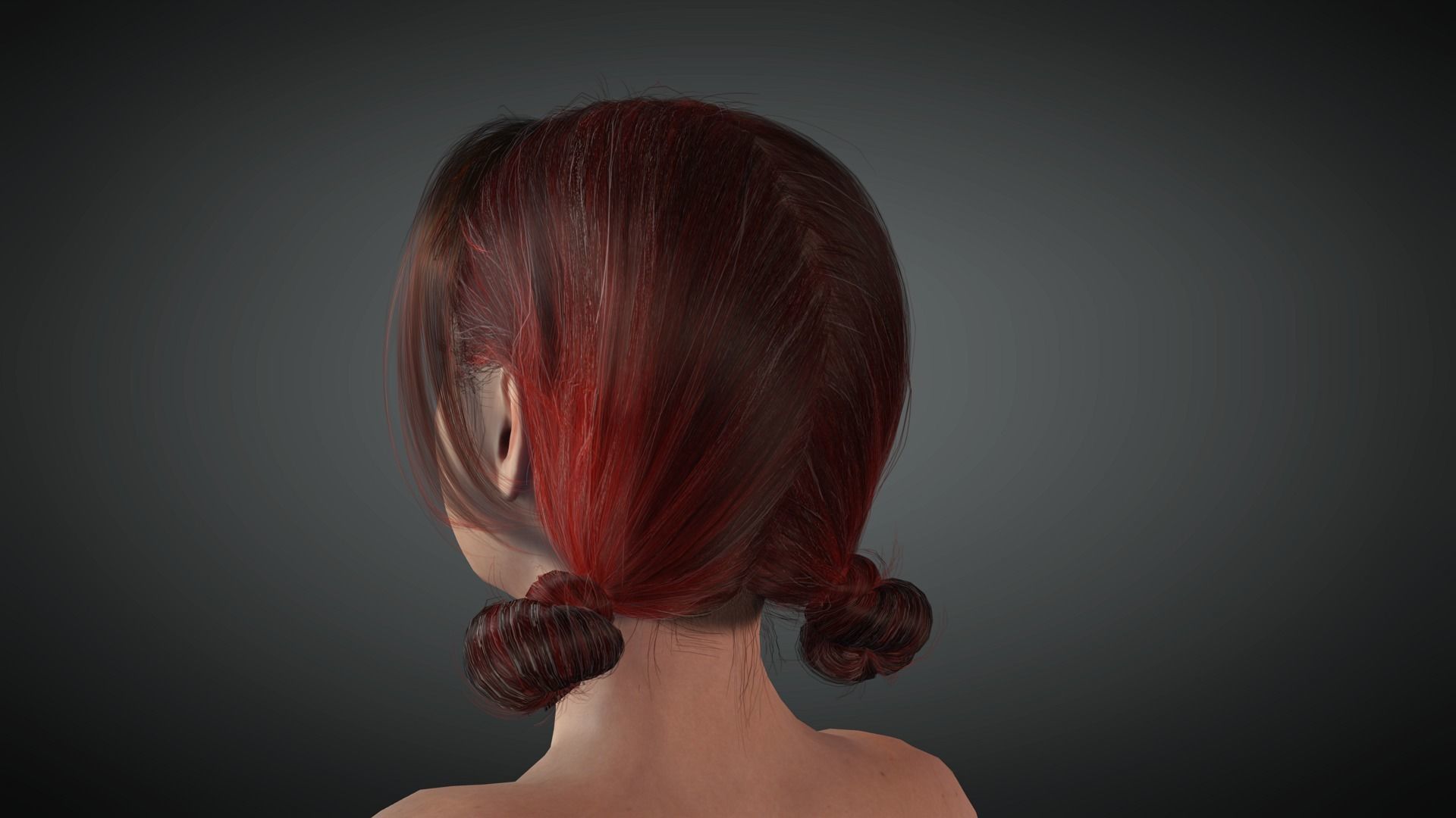 AAA Fantasy Female Character 02 Low-poly 3D model_21