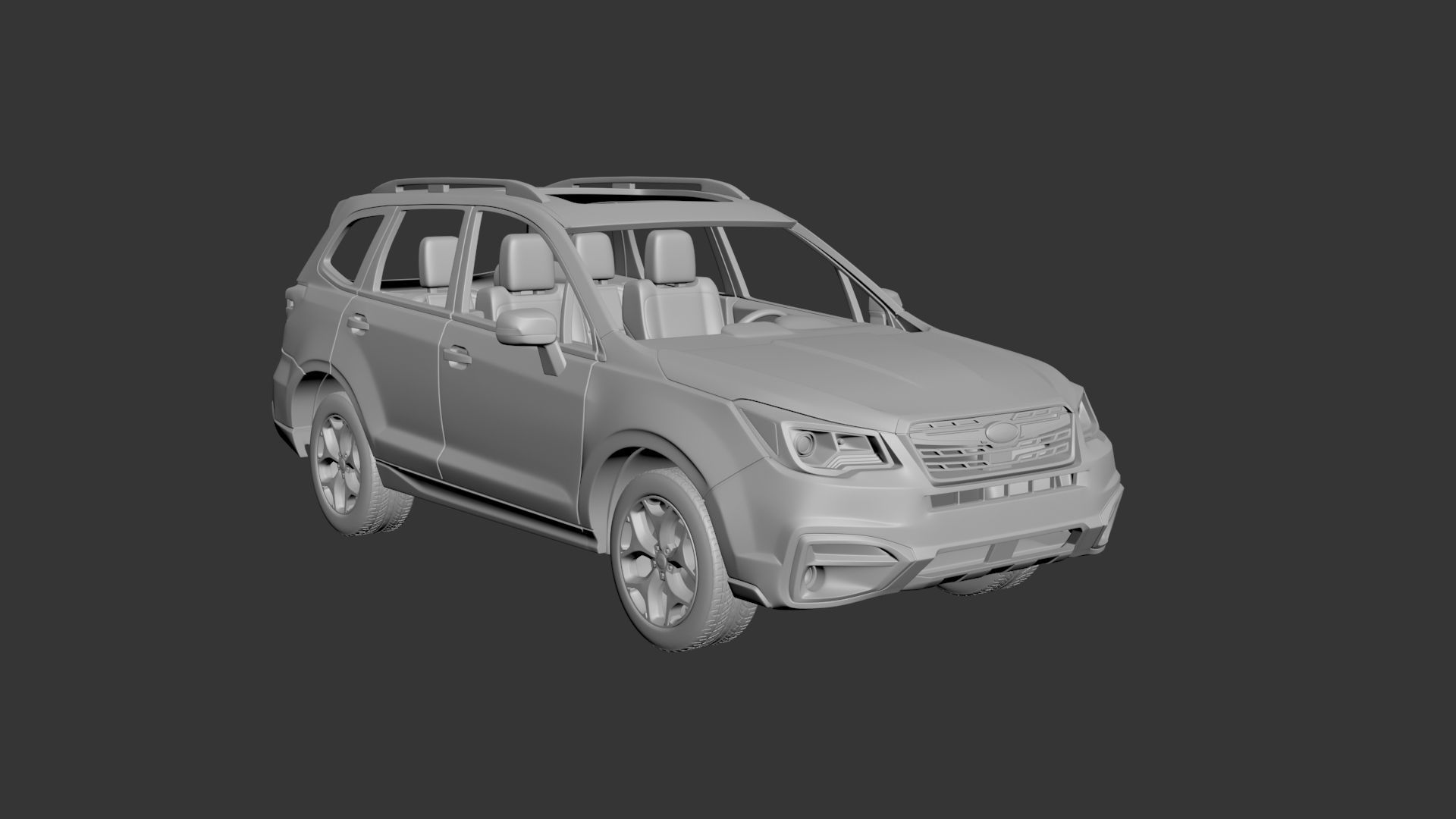 Subaru Forester 2017 3D print model_5