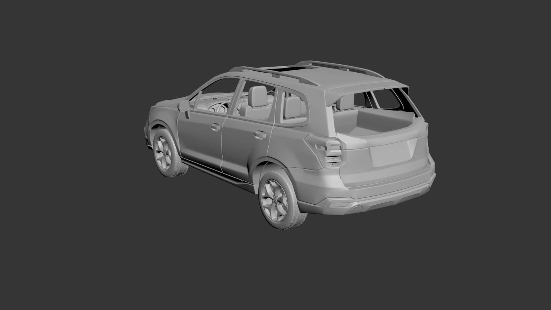 Subaru Forester 2017 3D print model_2
