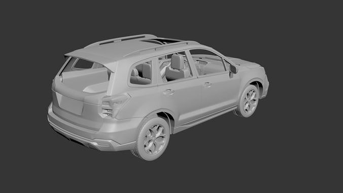 Subaru Forester 2017 3D print model 5