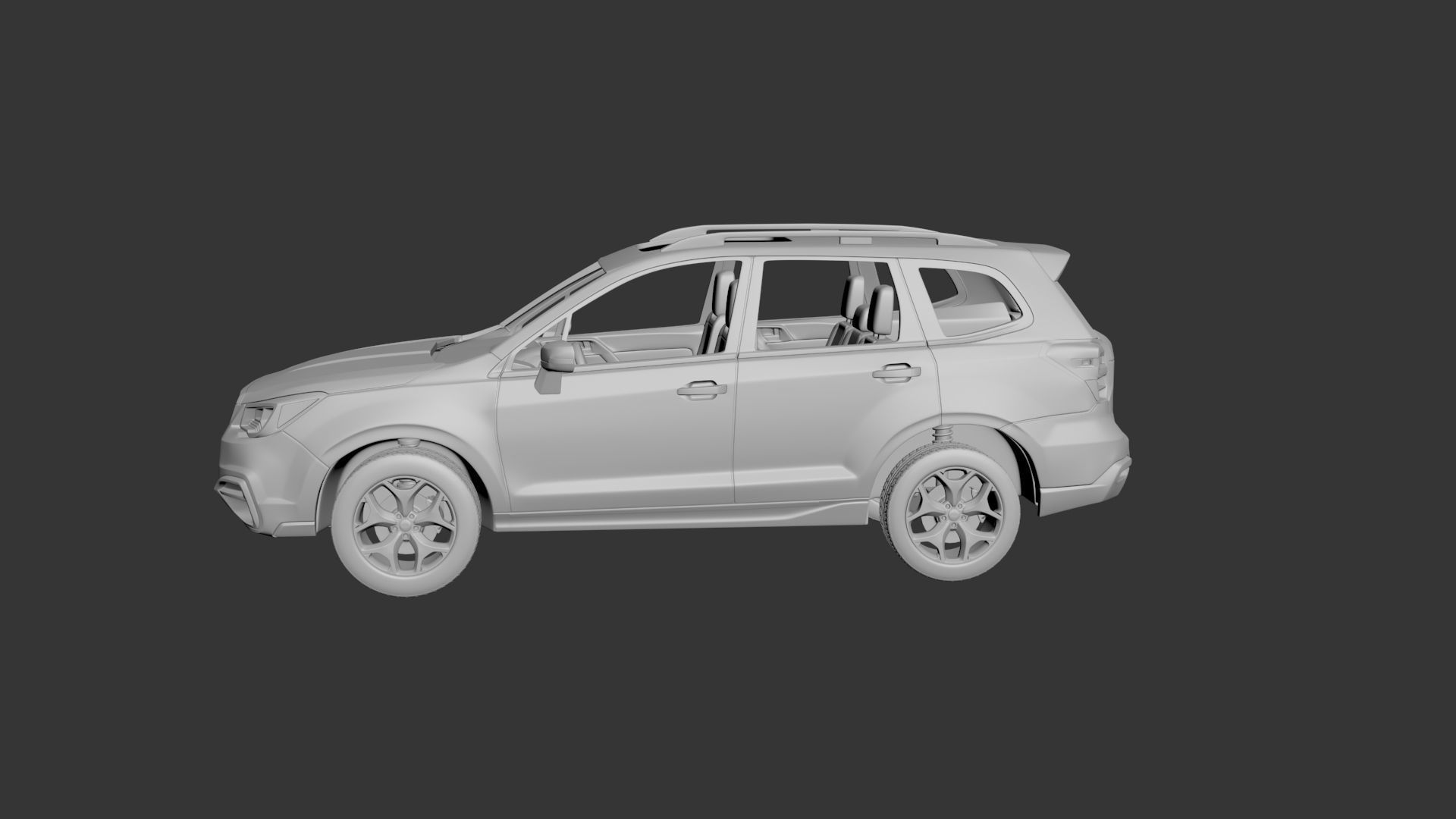 Subaru Forester 2017 3D print model_1