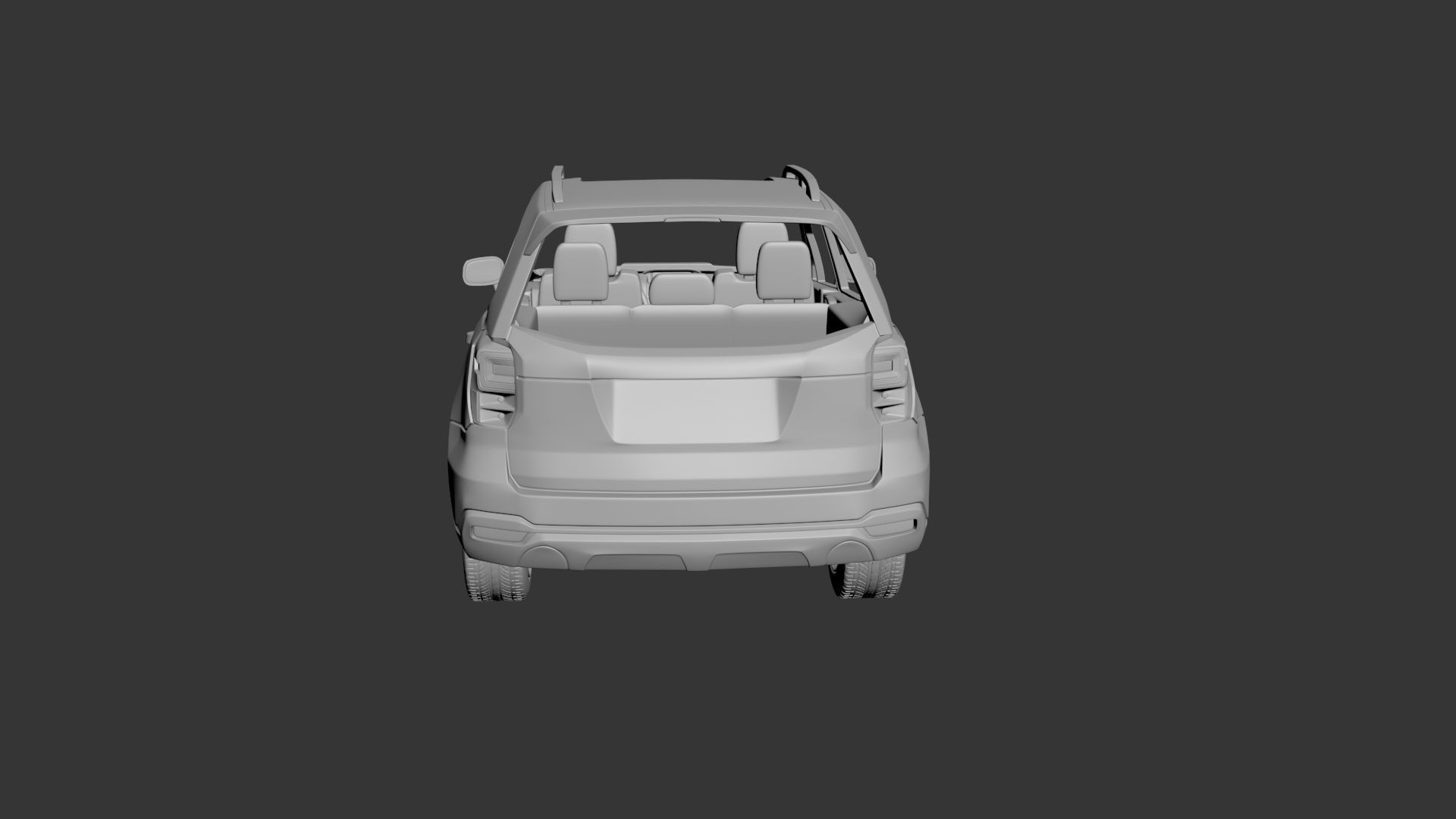 Subaru Forester 2017 3D print model_3
