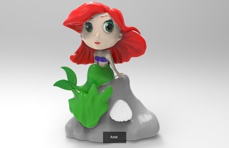 Mermaids Collection mermaid statue with long hair _5