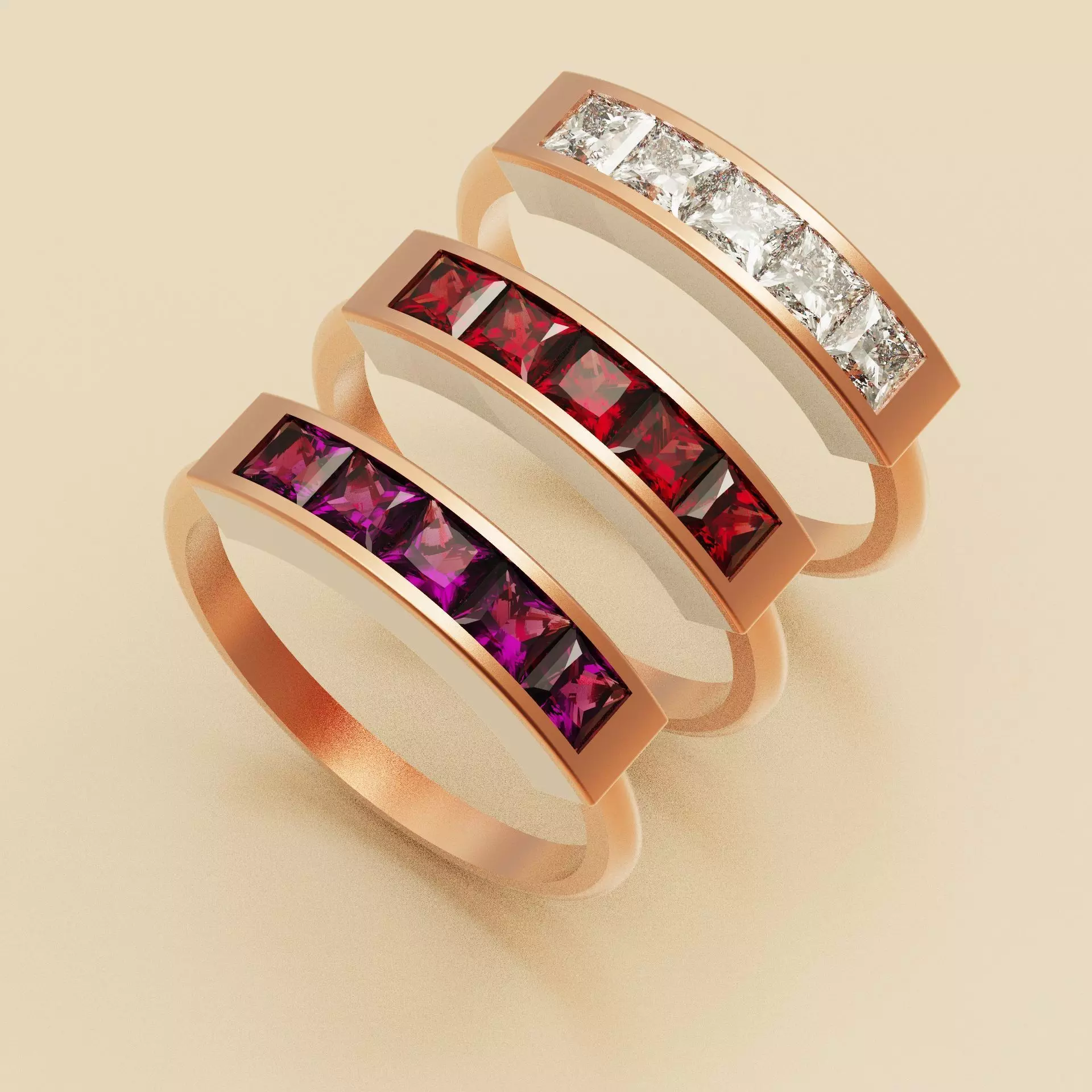 Girly ring princess 3D print model_0