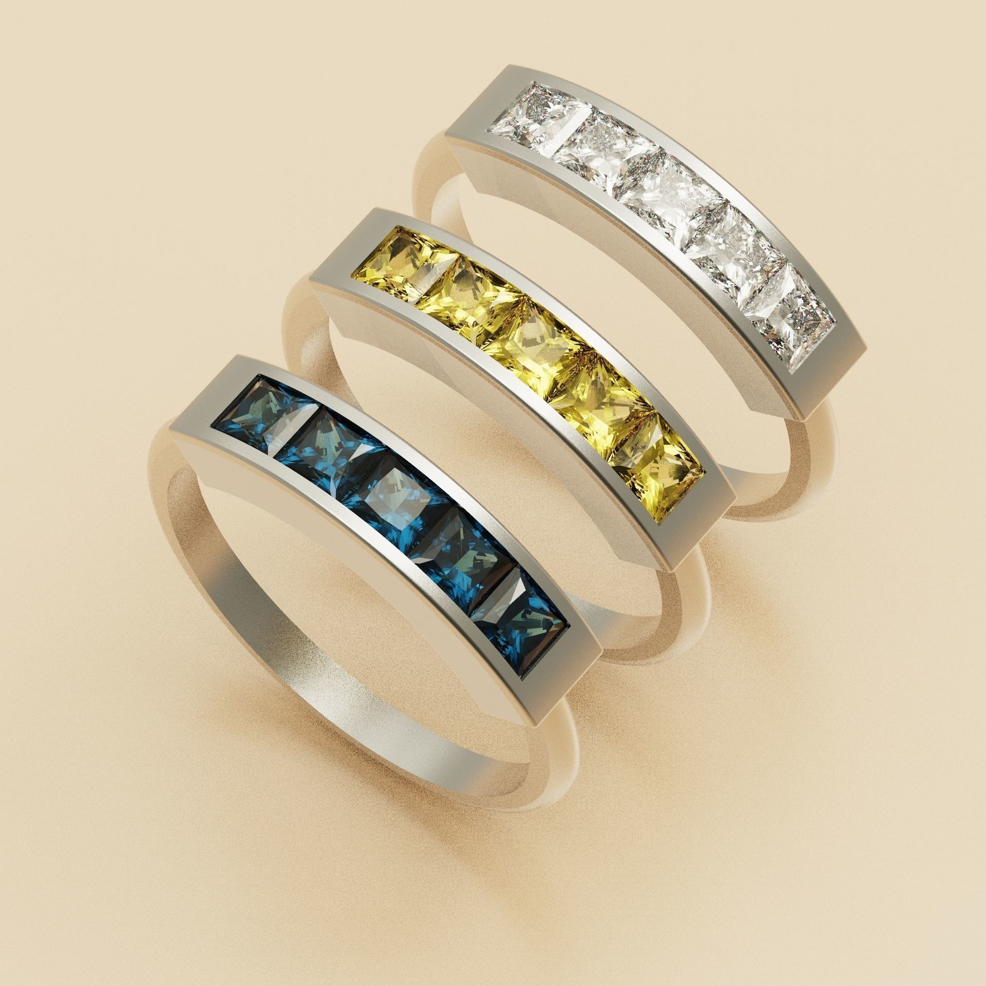 Girly ring princess 3D print model_2