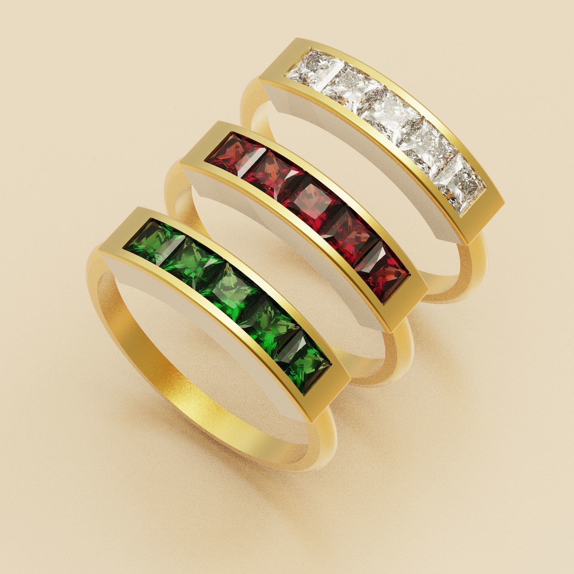 Girly ring princess 3D print model_1